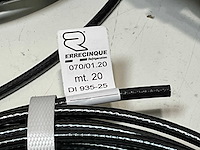 Errecinque 070/01.20 rol a 20 m cappiliare leiding 2x5,9mm zwart (9x) - afbeelding 5 van  6