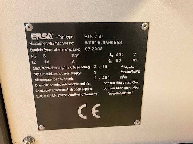 Ersa ets250 wave soldering machine - afbeelding 4 van  11