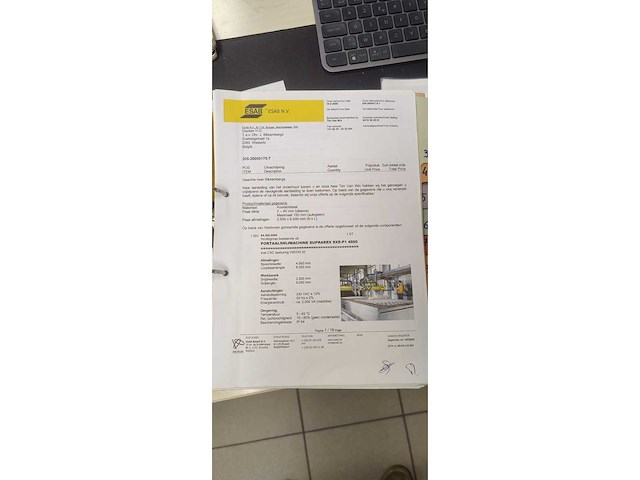 Esab - 2008 - supraflex sxe-p1, 6000x2500mm - plasma cutting machine - afbeelding 2 van  16