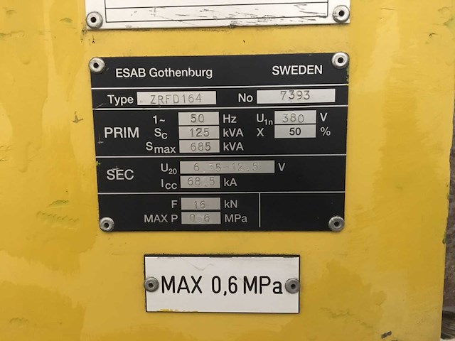 Esab - zrfd164 - spotlasmachines - afbeelding 1 van  1