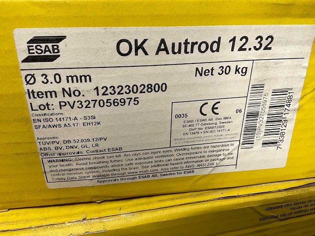 Esab 12.32 ø3.0mm saw lasdraad (23x) - afbeelding 2 van  2