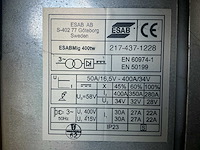 Esab esabmig 400tw lasapparaat - afbeelding 2 van  10