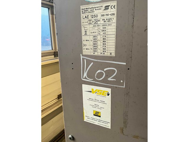 Esab lae 1250 onder poederdek laskolom - afbeelding 5 van  26