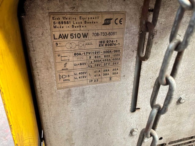 Esab law 510 w lasmachine - afbeelding 5 van  7