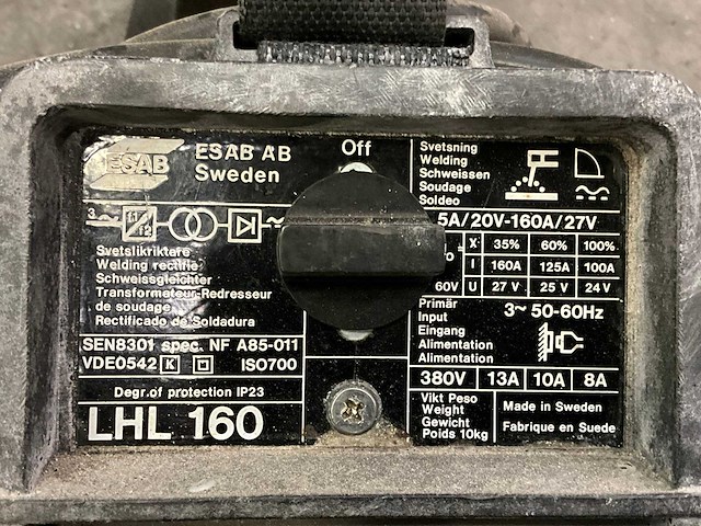 Esab lhl 160 lasapparaat; - afbeelding 6 van  6