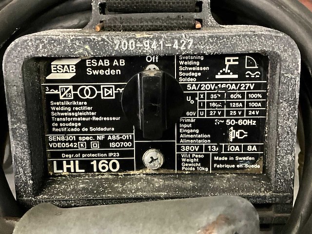 Esab lhl 160 lasapparaat; - afbeelding 6 van  6