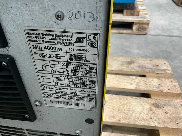 Esab mig 4000iw mig lasapparaat - afbeelding 9 van  9