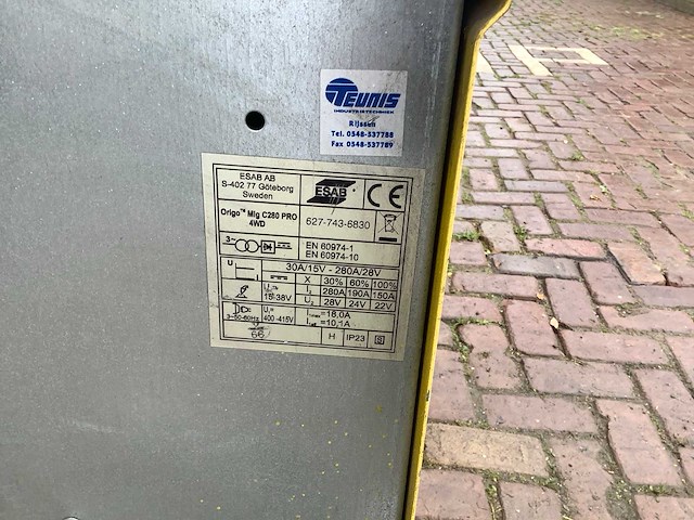 Esab mig c280 pro diverse lasmachines - afbeelding 4 van  4