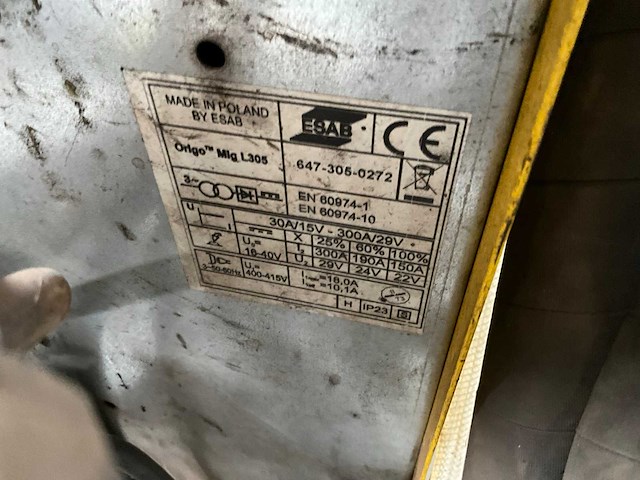 Esab mig l305 draad lasmachine - afbeelding 8 van  8