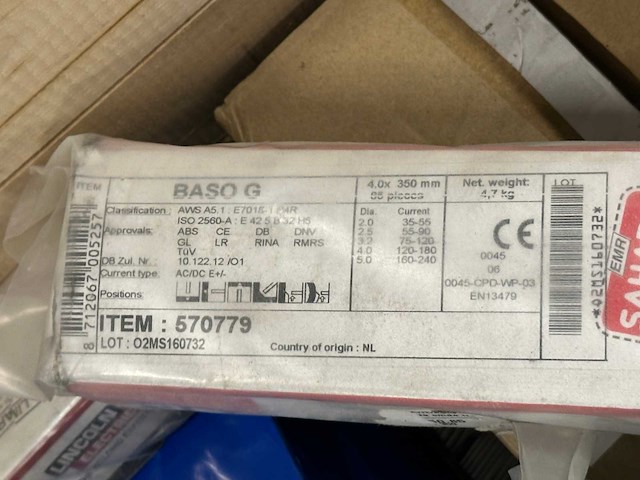 Esab / mix - diverse elektroden/lasstaven - afbeelding 3 van  12