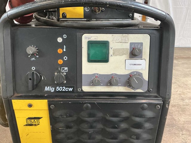 Esab origo mig 502cw met feed 484w mig lasapparaat - afbeelding 9 van  10