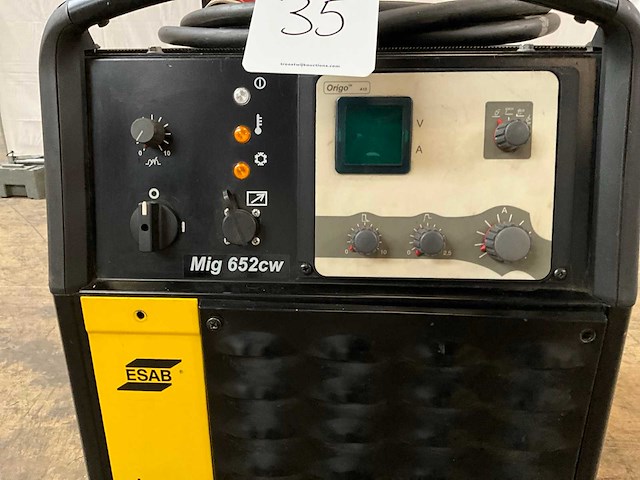Esab origo mig 652cw mig lasapparaat - afbeelding 8 van  11