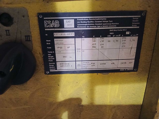 Esab saw 121 lastafel - afbeelding 7 van  16