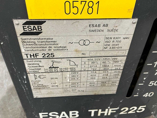 Esab thf225 lasapparaat - afbeelding 4 van  4