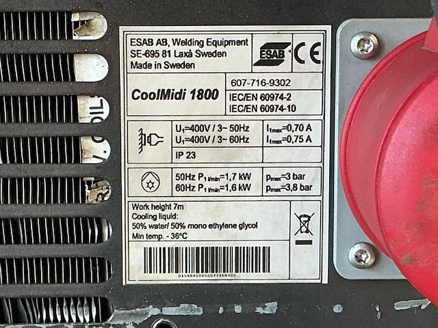 Esab tig 3000i lasapparaat - afbeelding 5 van  13