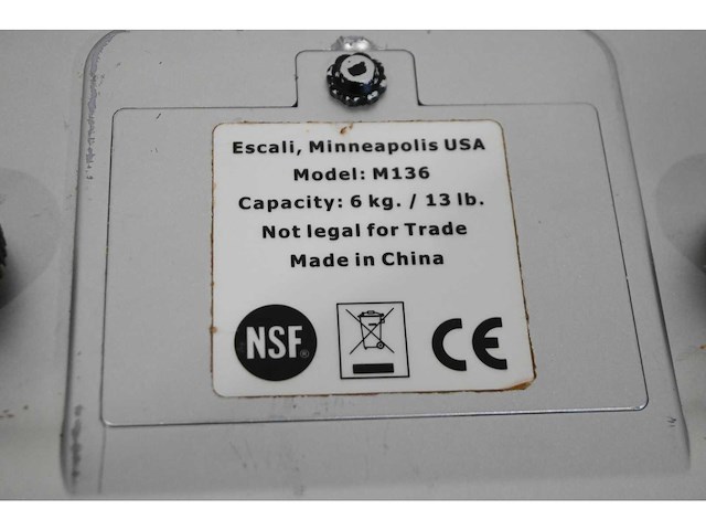 Escali m136 digitale weegschaal - afbeelding 4 van  4