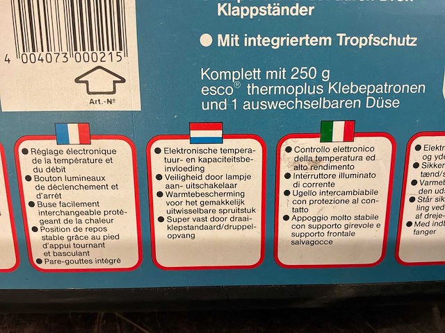 Esco thermotronic lijmpistool met lijmpatronen - afbeelding 6 van  8