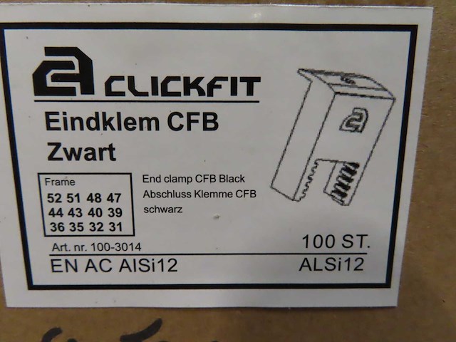 Esdec - clickfit - eindklem cfb (100x) - afbeelding 2 van  2