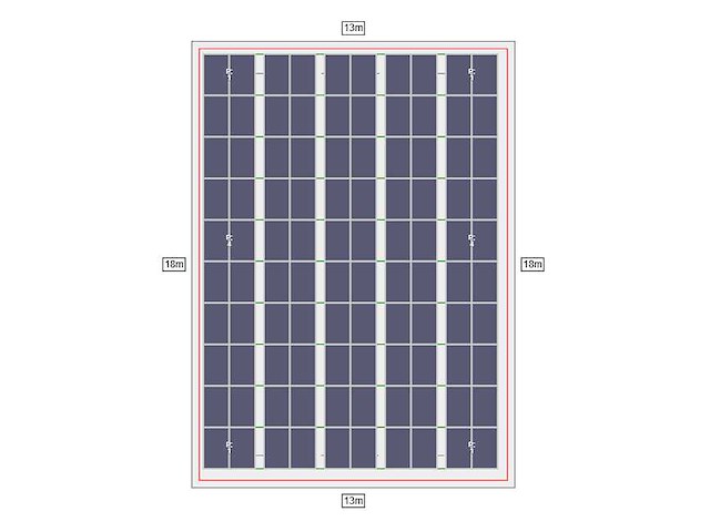 Esdec - flatfix - platdak onderconstructie (oost-west) t.b.v. 100 zonnepanelen - afbeelding 7 van  7