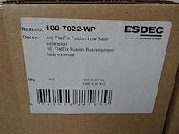 Esdec - flatfix fusion - 100-7022-wp - basiselement laag extensie (2400x) - afbeelding 3 van  3