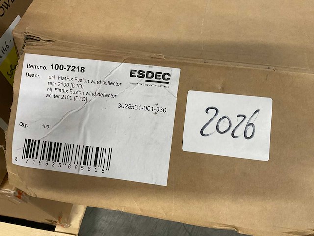 Esdec - flatfix fusion 1700 - winddeflector (90x) - afbeelding 3 van  3
