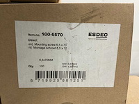 Esdec - montage schroef 6.5x70 (1000x) - afbeelding 2 van  4