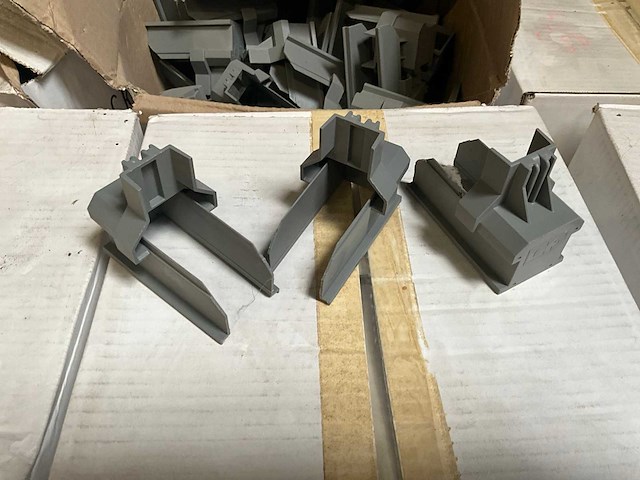 Esdec cf-evo mounting end cap grey (12x) - afbeelding 1 van  4