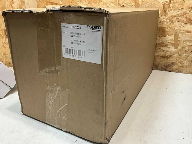 Esdec clickfit aluminium dakhaak breed 51-63mm (150x) - afbeelding 4 van  5