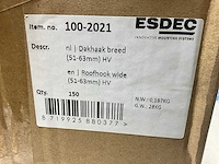 Esdec clickfit aluminium dakhaak breed 51-63mm (150x) - afbeelding 5 van  5