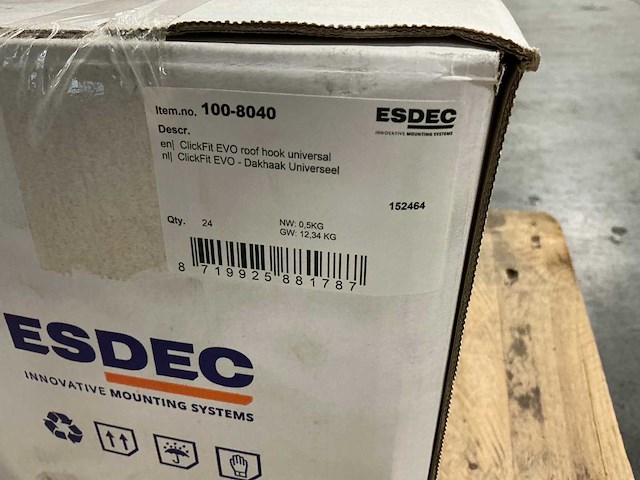 Esdec clickfit evo dakhaken (150x) - afbeelding 4 van  4