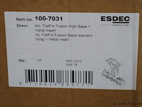 Esdec flatfix fusion basiselement montagesysteem voor zonnepanelen high base 100-7031 - 100 stuks - afbeelding 3 van  3
