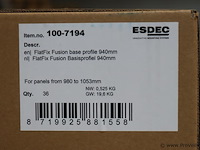 Esdec flatfix fusion basisprofiel voor zonnepanelen 940mm 100-7194 - 4 dozen á 36 stuks - afbeelding 3 van  3