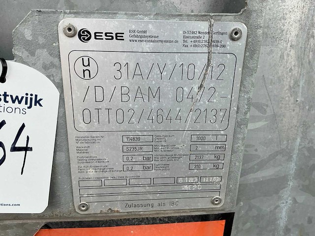Ese brandstof opslagtank - afbeelding 9 van  9