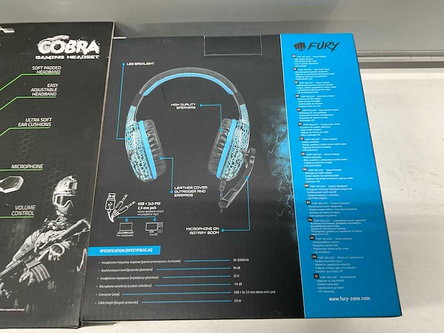 Esparanza, hellcat gaming headset, backlit stereo headset headset (2x) - afbeelding 5 van  8