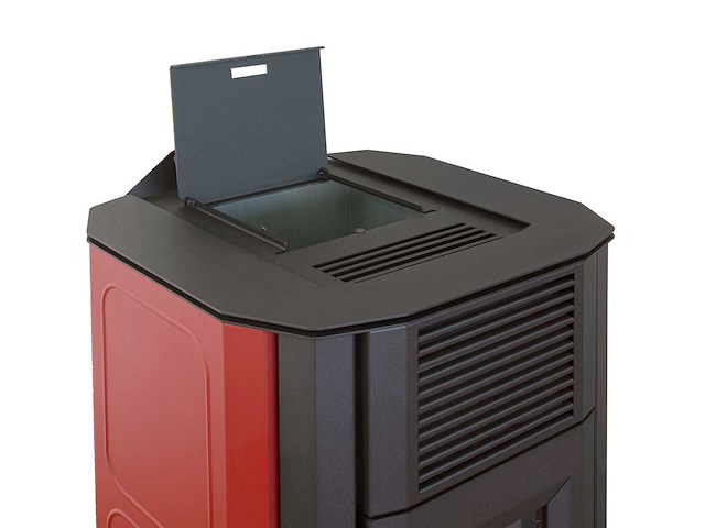 Esperia - es135 square bordeaux - vrijstaand - pelletkachel - afbeelding 4 van  5