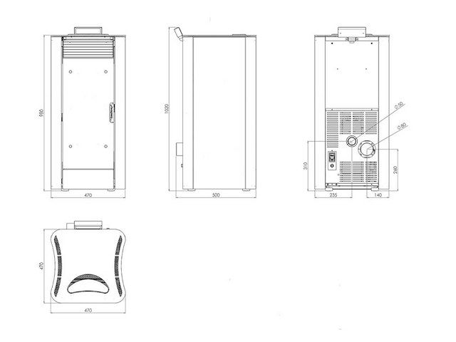Esperia - esesa13 vrijstaand - pelletkachel - afbeelding 5 van  6