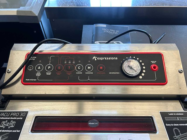 Espressions - vacu pro 30 stainless ep6500 - professionele vacumeermachine - afbeelding 2 van  6