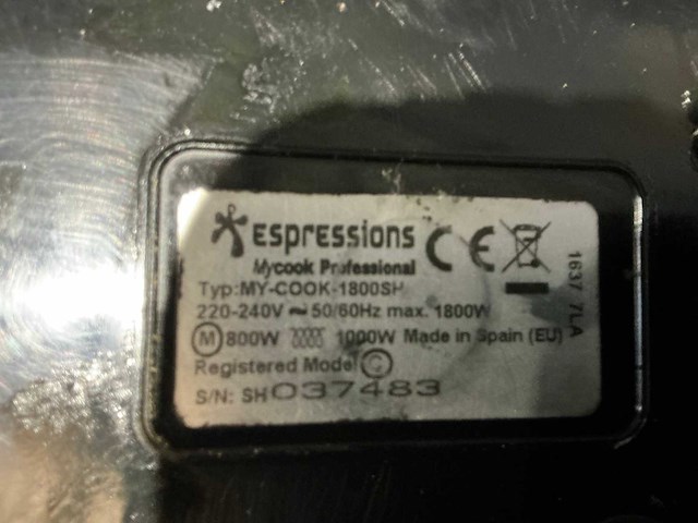 Espressions my-cook 1800sh thermo blender - afbeelding 5 van  5