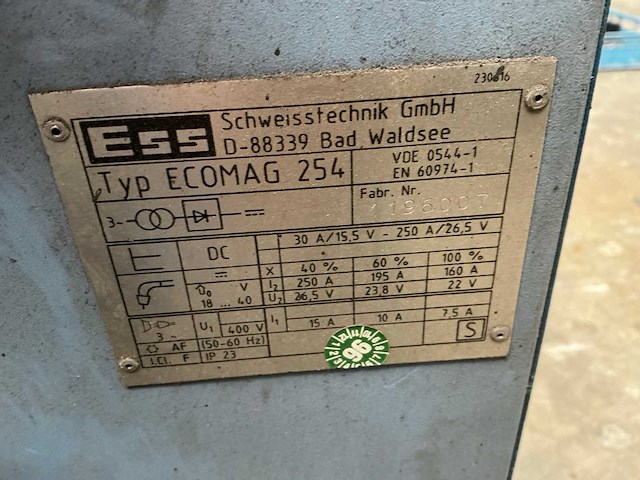 Ess ecomag 254 mag lasapparaat - afbeelding 4 van  4