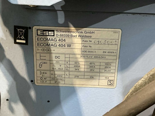 Ess ecomag 404w lasapparaat - afbeelding 5 van  8