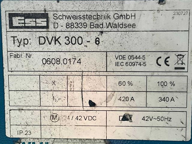 Ess powermag 460 + dvk 300 mig lasapparaat - afbeelding 9 van  10