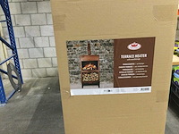 Esschert design - ff521 - design patio heater + wood storage rust xl - afbeelding 3 van  5