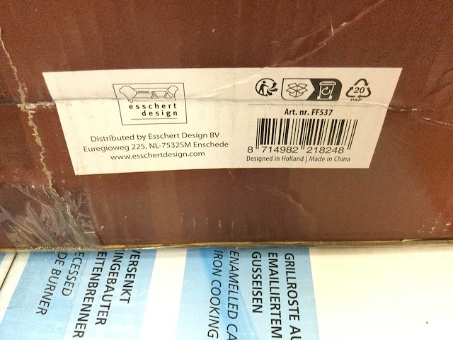 Esschert design - ff537 - vuurschaal met grill l - afbeelding 3 van  3