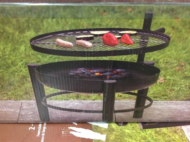 Esschert design - ff537 - vuurschaal met grill l - afbeelding 3 van  4