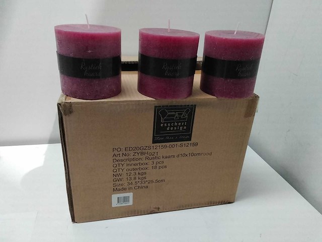 Esschert design - rustiekkaarsen (18x) - afbeelding 1 van  3