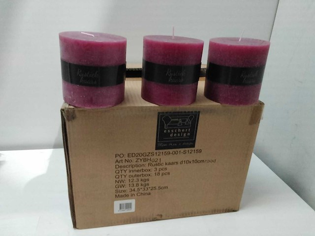 Esschert design - rustiekkaarsen (18x) - afbeelding 1 van  3