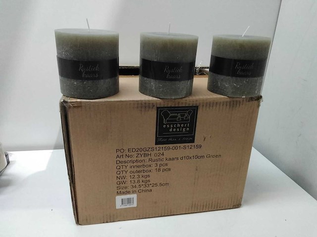 Esschert design - rustiekkaarsen (18x) - afbeelding 1 van  3