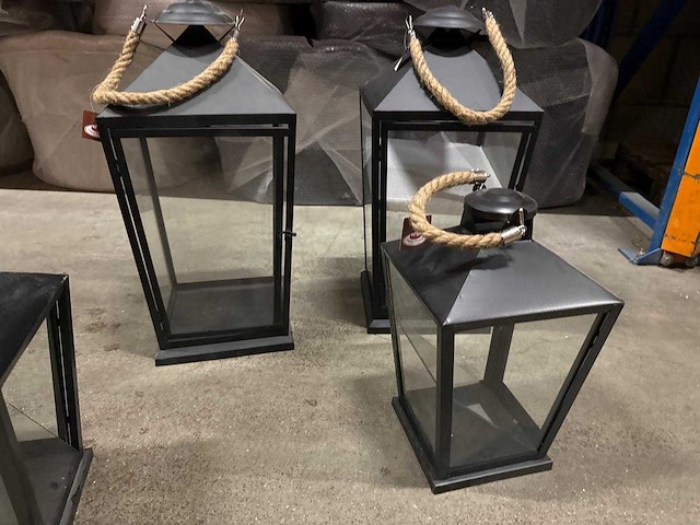 Esschert design - set van 4 windlichten - afbeelding 1 van  3