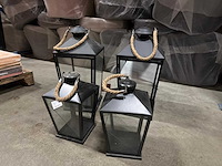 Esschert design - set van 4 windlichten - afbeelding 2 van  3