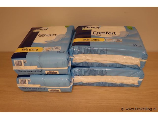 Essity comfort inlegverband mini extra 761531 - 4 verpakkingen á 30 stuks - afbeelding 1 van  3